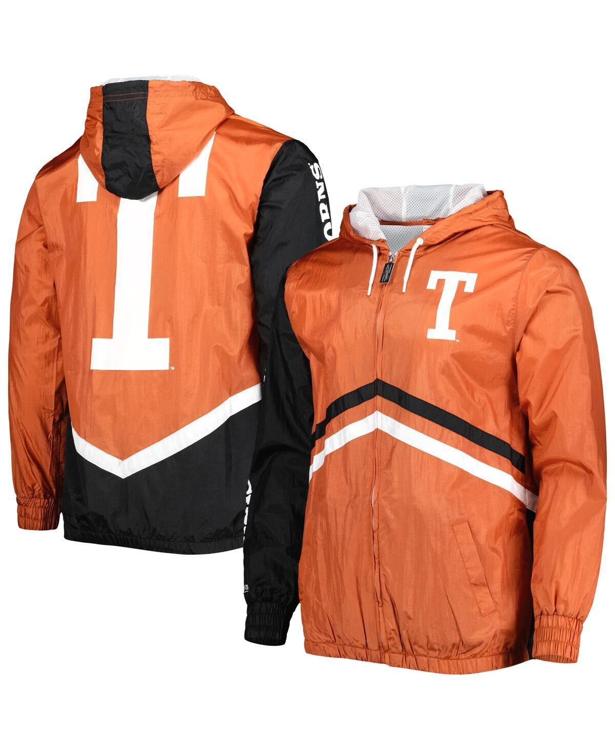 Mens Mitchell & Ness Texas Orange Texas Longhorns Undeniable Full-Zip Windbreaker Jacket Product Image