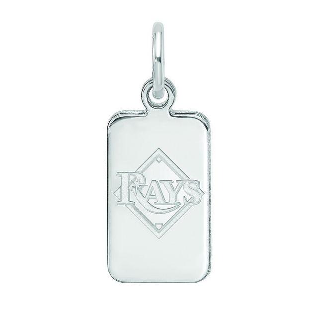 LogoArt Sterling Silver Tampa Bay Rays Tag Pendant, Womens Product Image