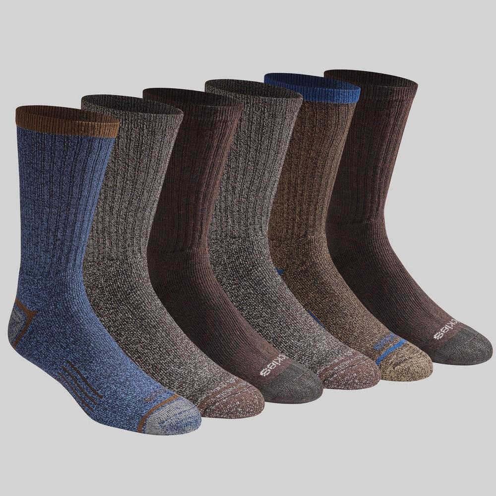 Dickies Mens 6pk Explorer Crew Socks - Navy 6-12 Product Image