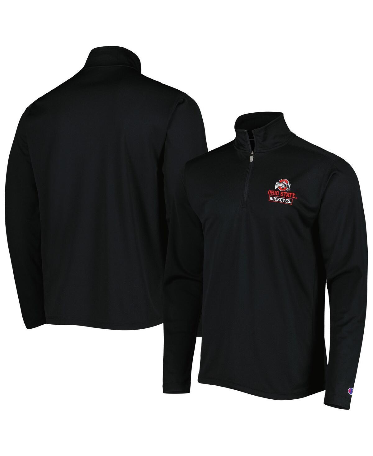 Mens Champion Ohio State Buckeyes Textured Quarter-Zip Jacket Product Image