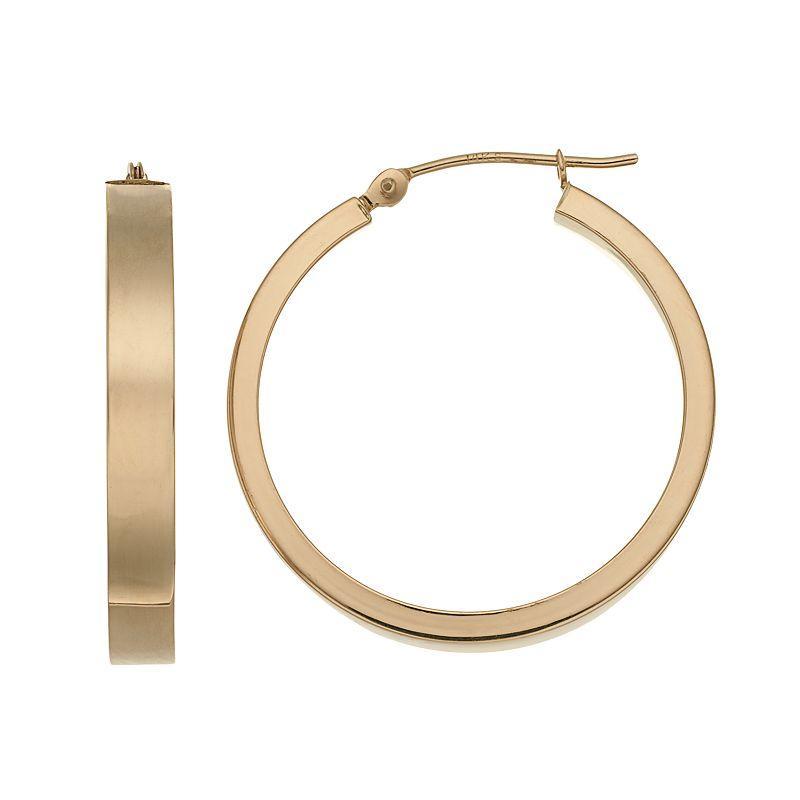 Forever 14K Square Hoop Earrings, Womens, 14k Gold Product Image