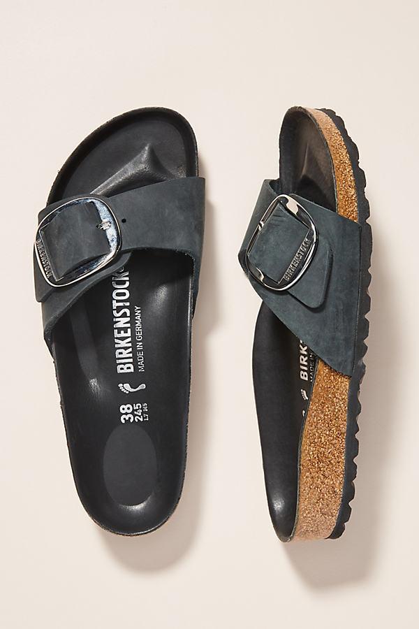 Birkenstock Madrid Big Buckle - Oiled Leather Leather) Women's Sandals Product Image