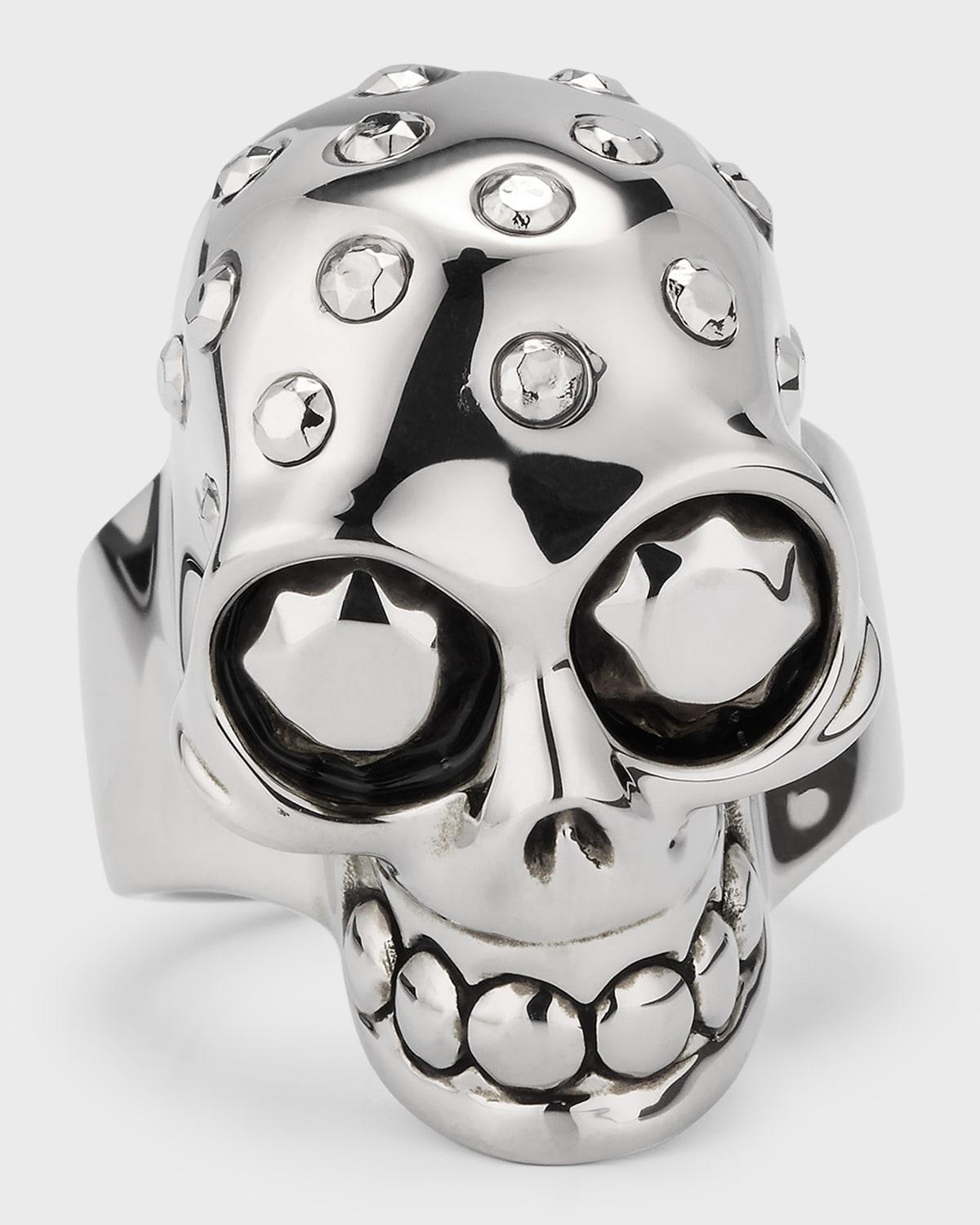 Alexander McQueen Mens The Knuckle Skull Ring Product Image