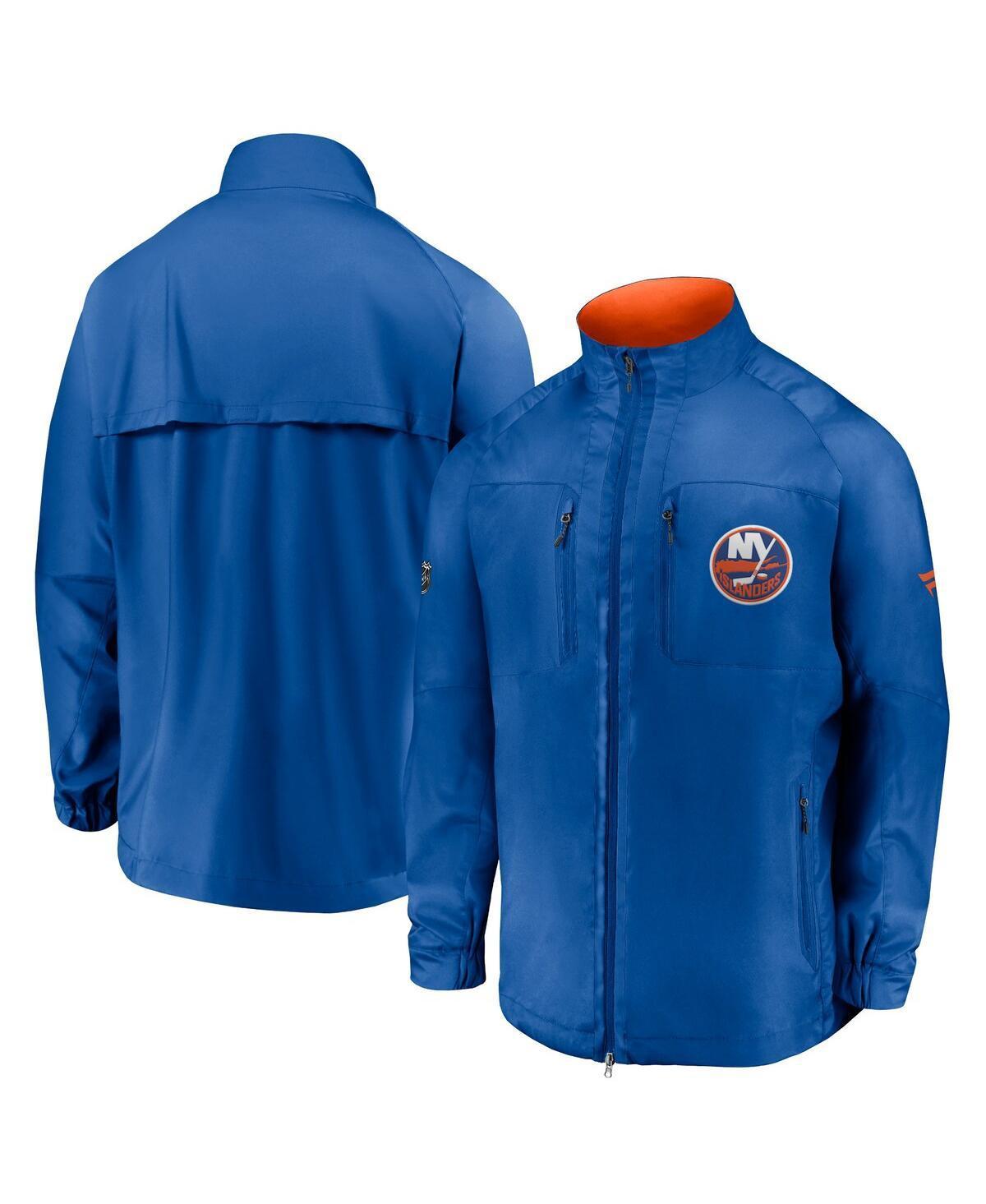 Mens Fanatics Branded Royal New York Islanders Authentic Pro Locker Room Rink Raglan Full-Zip Jacket Product Image