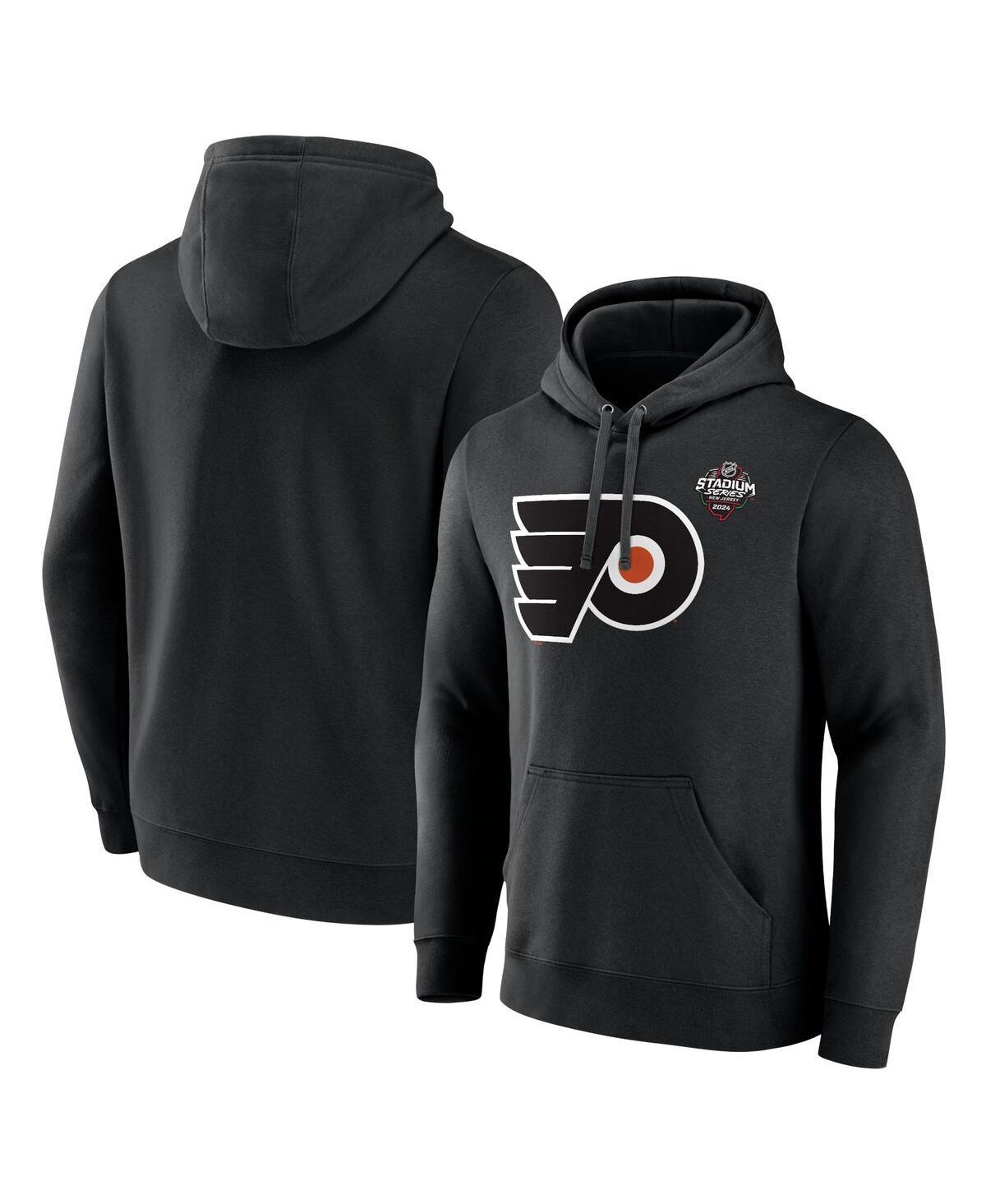 Mens Fanatics Branded  Black Philadelphia Flyers 2024 NHL Stadium Series Logo Fleece Pullover Hoodie Product Image