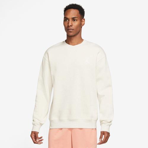 Jordan Mens Jordan Essentials Fleece Crew - Mens Sail/White product image