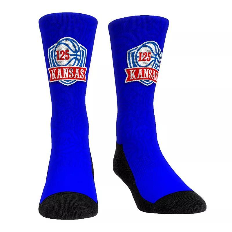 Rock Em Socks Kansas Jayhawks 125th Season Basketball Crew Socks, Womens Product Image