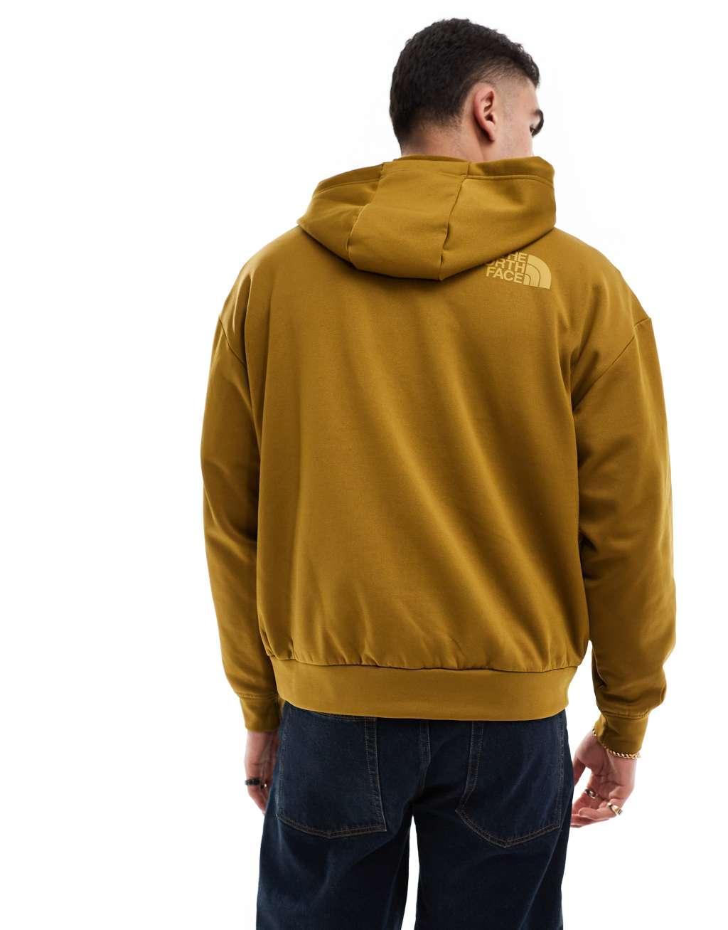 The North Face Horizon fleece pullover hoodie in mustard Product Image