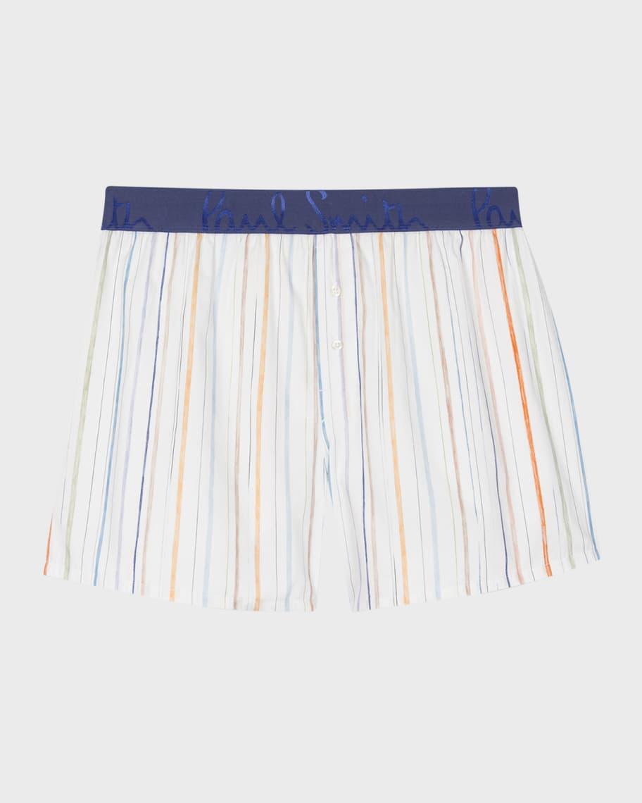 Mens Cotton Stripe Boxer Shorts Product Image