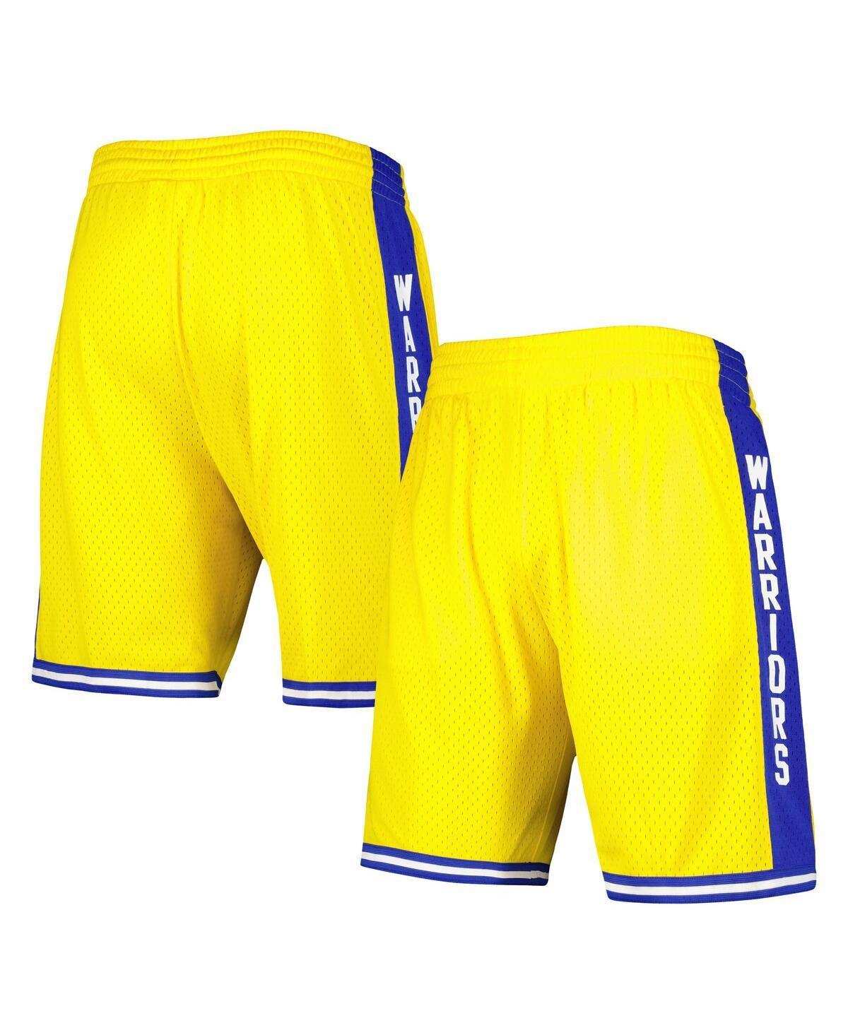 Mens Mitchell & Ness Gold Golden State Warriors 1974-75 Hardwood Classics Swingman Shorts Product Image