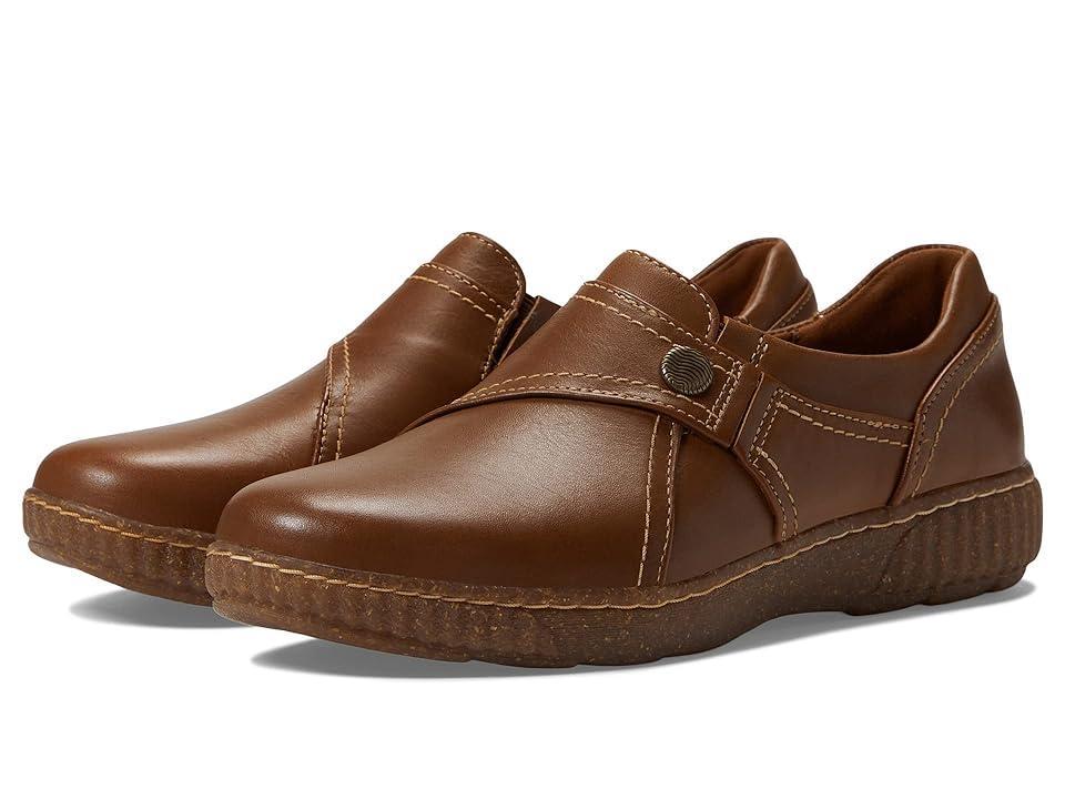 Clarks Caroline Pearl (Dark Tan Leather) Women's Shoes Product Image