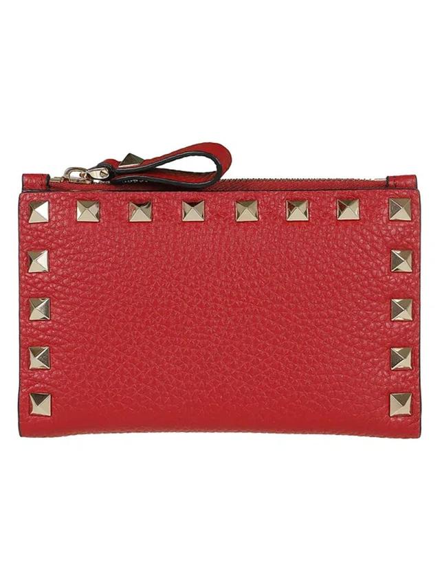 Coin Purse/card Case Rockstud In Ro Rosso V Product Image