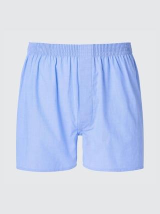 Mens Woven Trunks Blue Small UNIQLO US Product Image