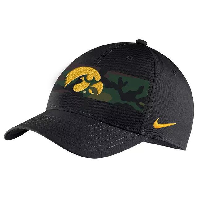 Mens Nike Iowa Hawkeyes Military Pack Camo Legacy91 Adjustable Hat Product Image