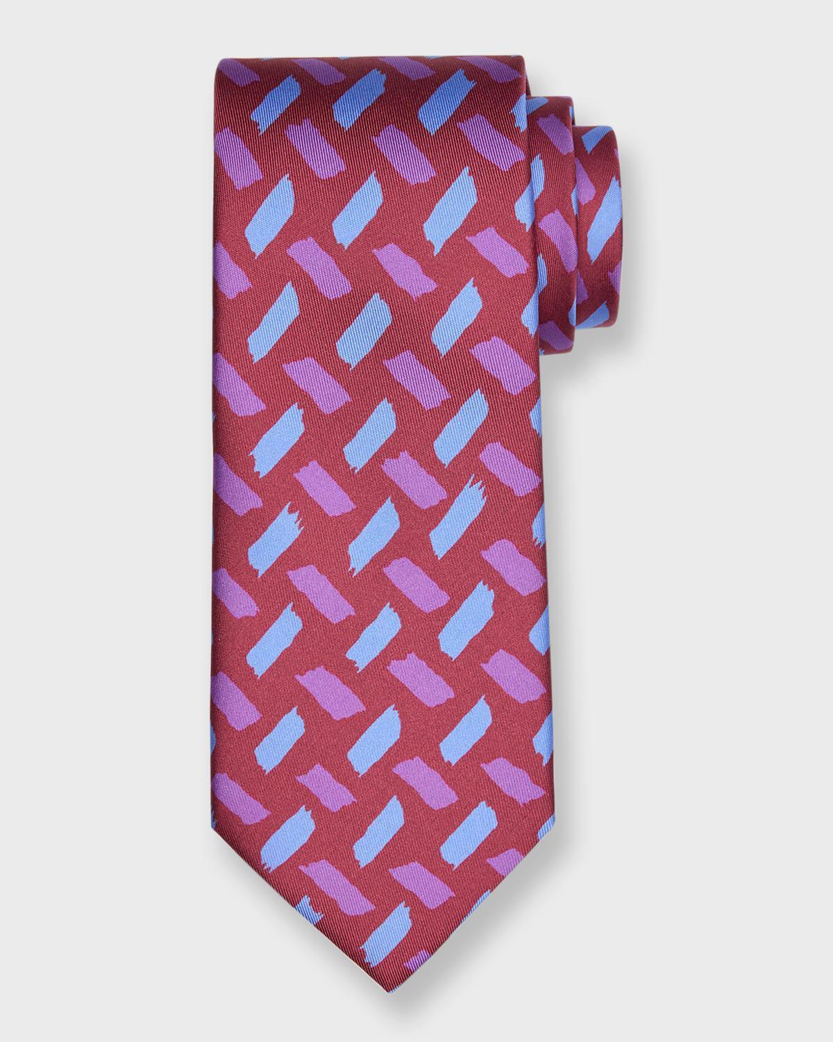 Mens Printed Silk Tie Product Image