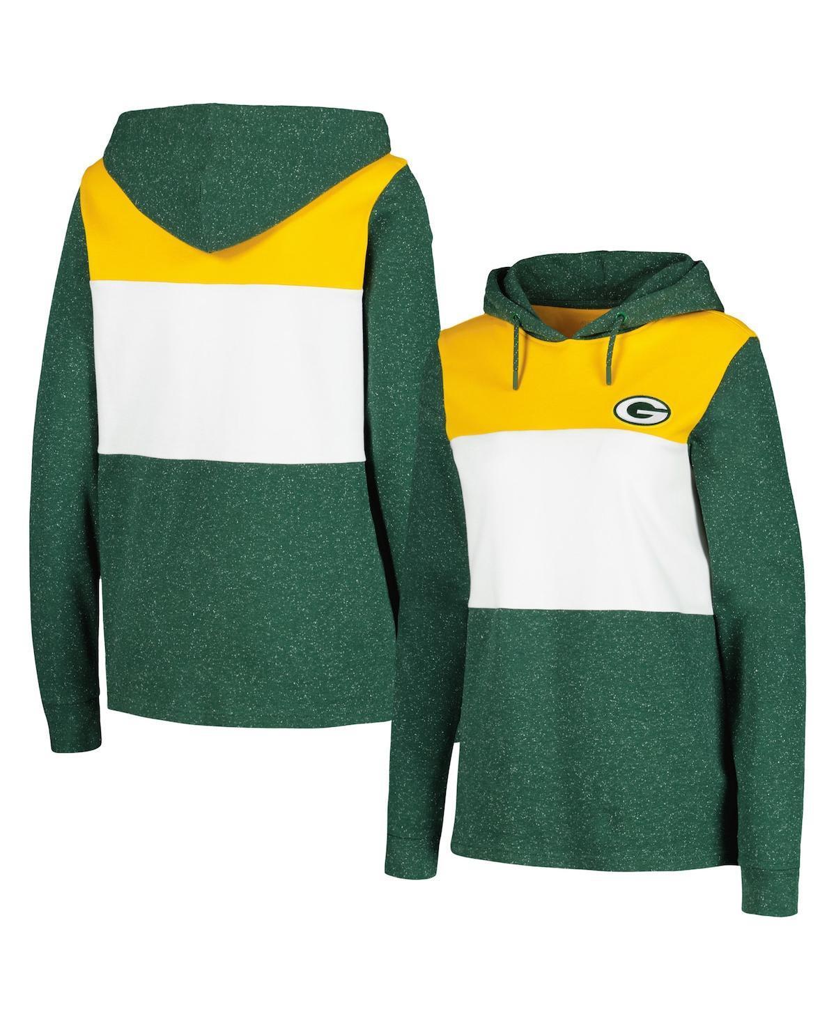 Womens Antigua Green Green Bay Packers Wicket Pullover Hoodie Product Image