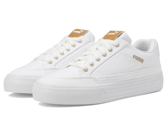 PUMA Court Classic Vulc First Class (Puma /Puma Gold) Women's Lace up casual Shoes Product Image