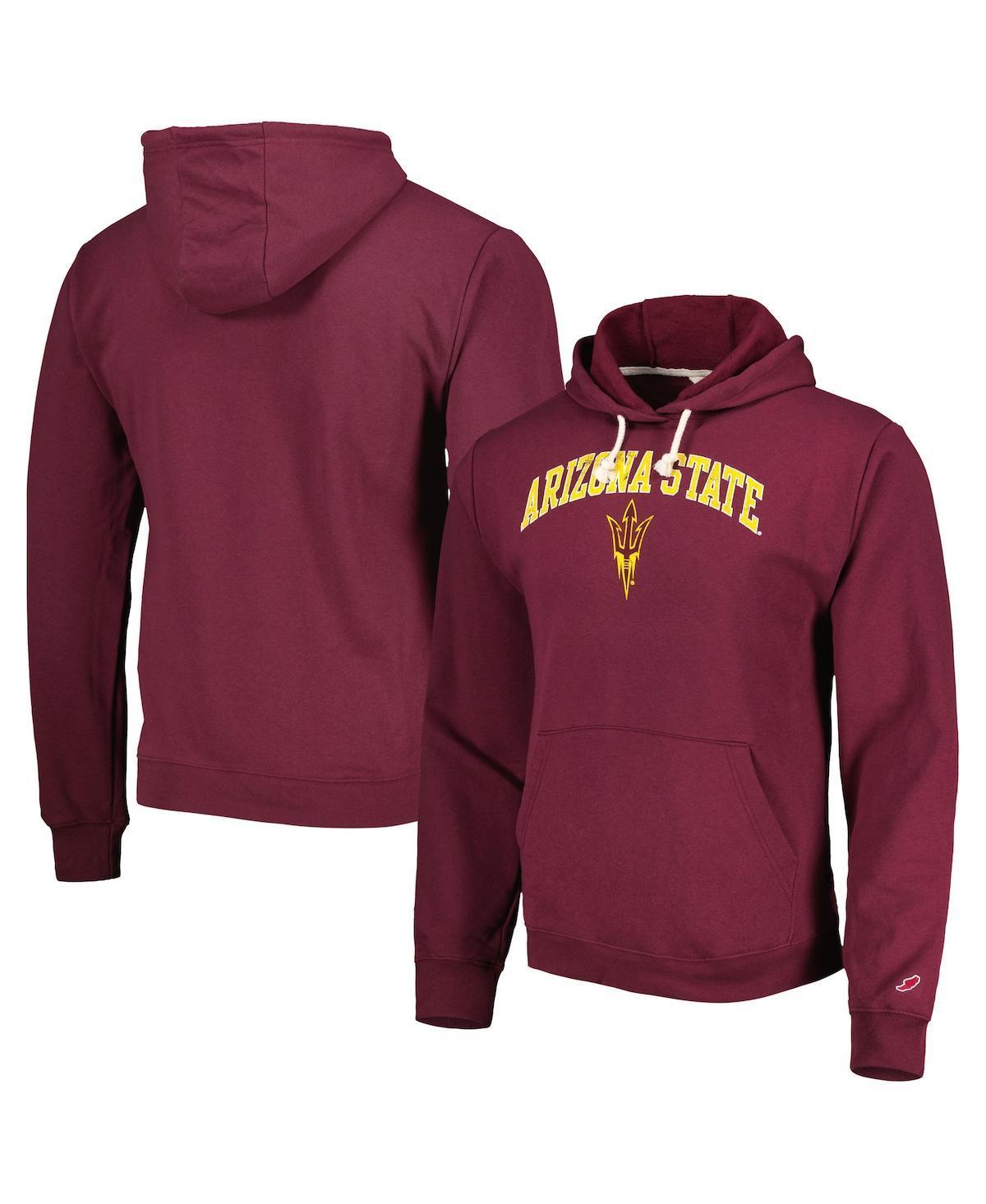 Mens League Collegiate Wear Maroon Arizona State Sun Devils Arch Essential Pullover Hoodie Product Image