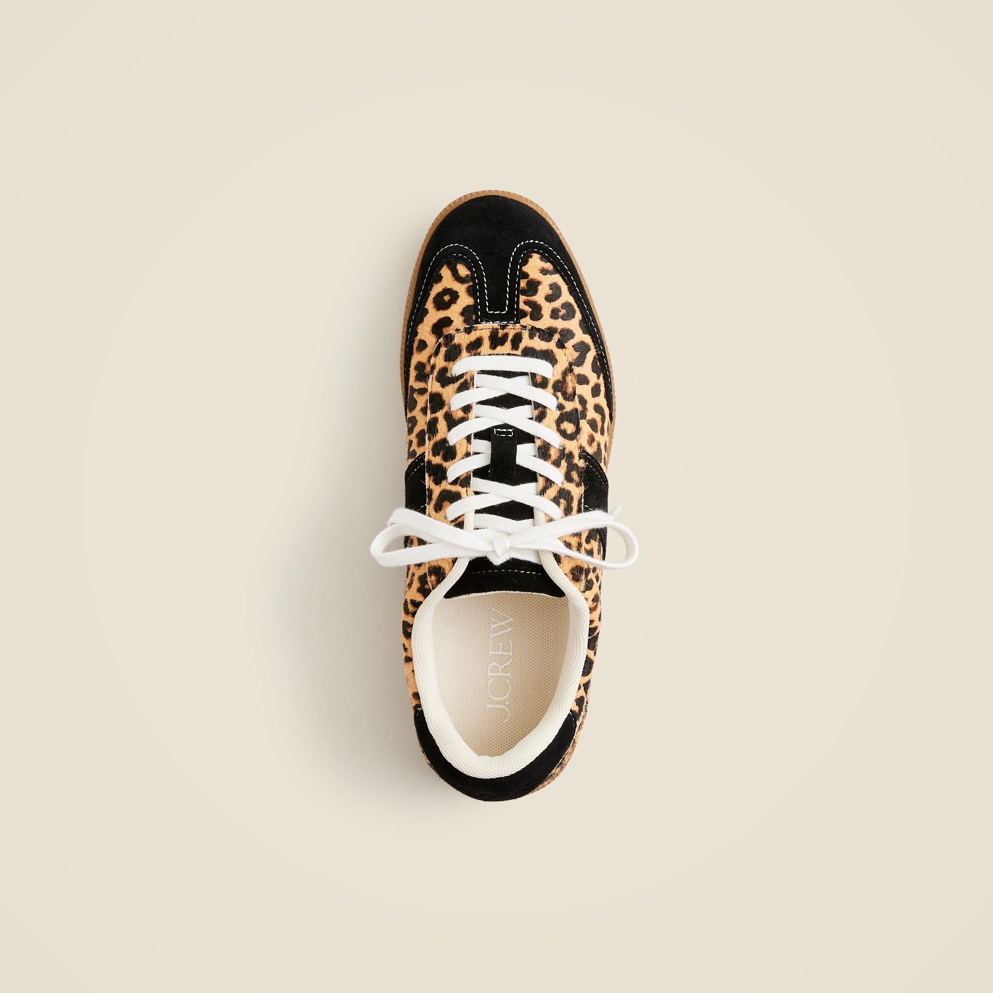 J.Crew field sneakers in calf hair Product Image