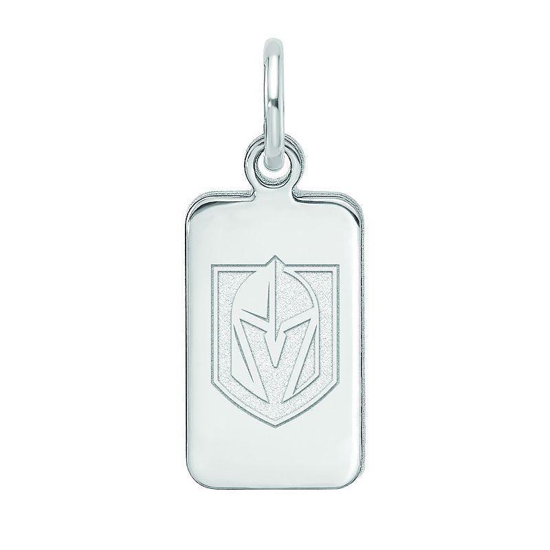 LogoArt Sterling Silver Vegas Golden Knights Tag Pendant, Womens Product Image