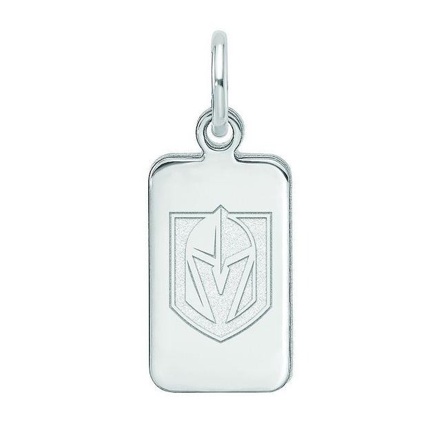 LogoArt Sterling Silver Vegas Golden Knights Tag Pendant, Womens Product Image