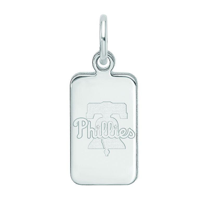 LogoArt Sterling Silver Philadelphia Phillies Tag Pendant, Womens Product Image