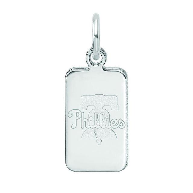 LogoArt Sterling Silver Philadelphia Phillies Tag Pendant, Womens Product Image