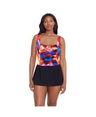 Women's Twist Shirred Swim Dress Product Image