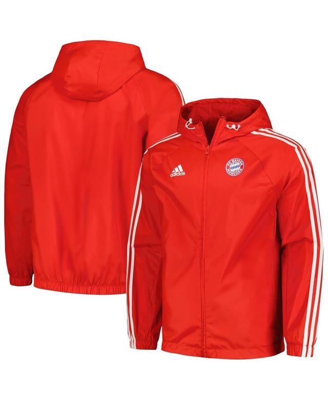 Mens adidas Red Bayern Munich 2023/24 Dna Raglan Full-Zip Windbreaker Product Image