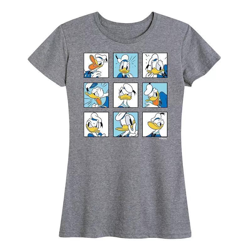 Disneys Donald Duck Womens Grid Graphic Tee Product Image