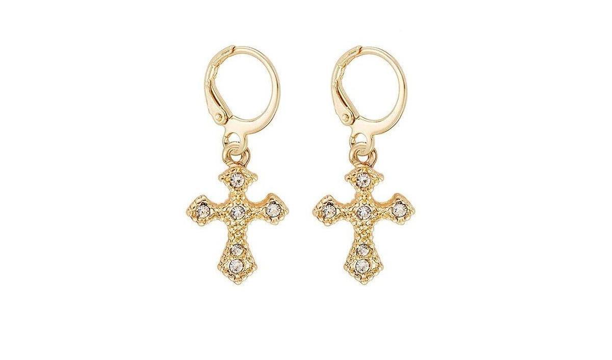 Cross Dangle Earrings for Women Product Image