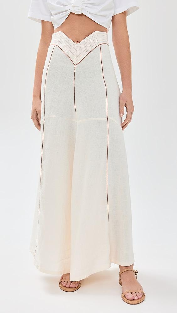 Culthera Eterno Sol White Skirt | Shopbop Product Image