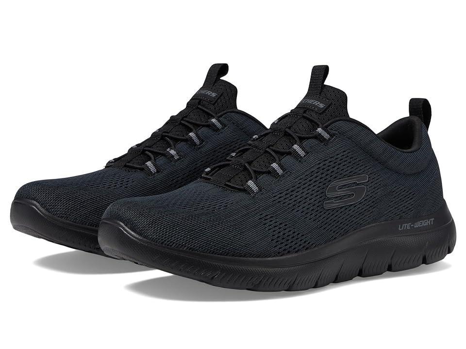 SKECHERS Summits Louvin Black) Men's Shoes Product Image