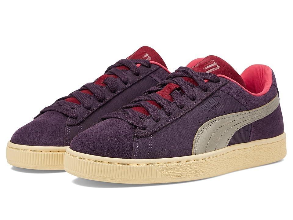 PUMA Suede Play.Paris. (Midnight Plum/Chamomile) Men's Lace up casual Shoes Product Image