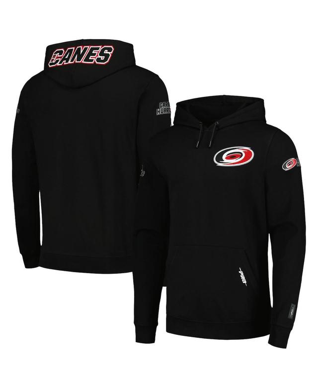 Mens Pro Standard Black Carolina Hurricanes Classic Pullover Hoodie Product Image