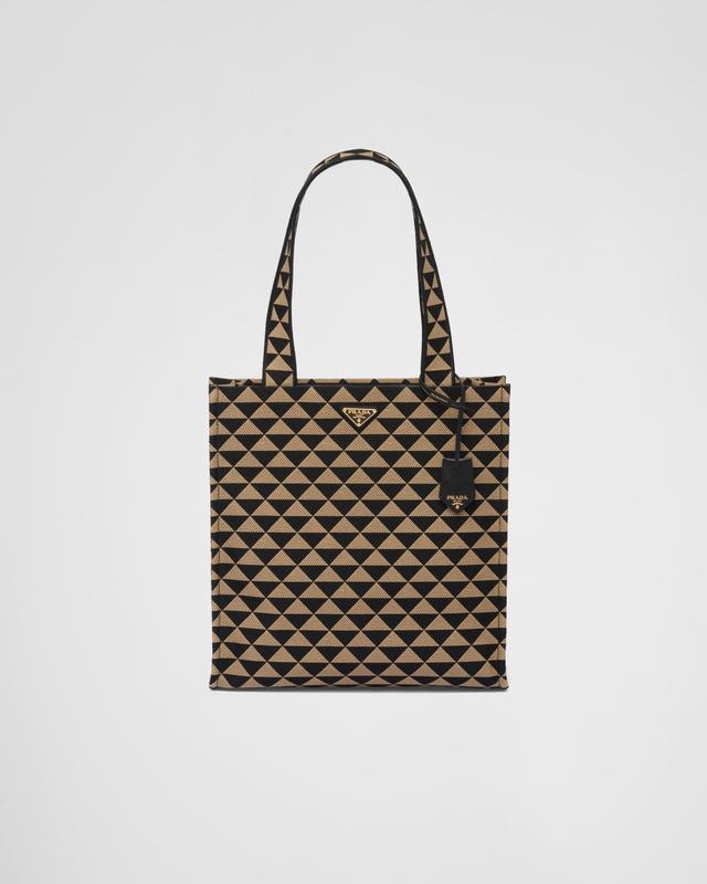 Prada Symbole bag in embroidered fabric Product Image