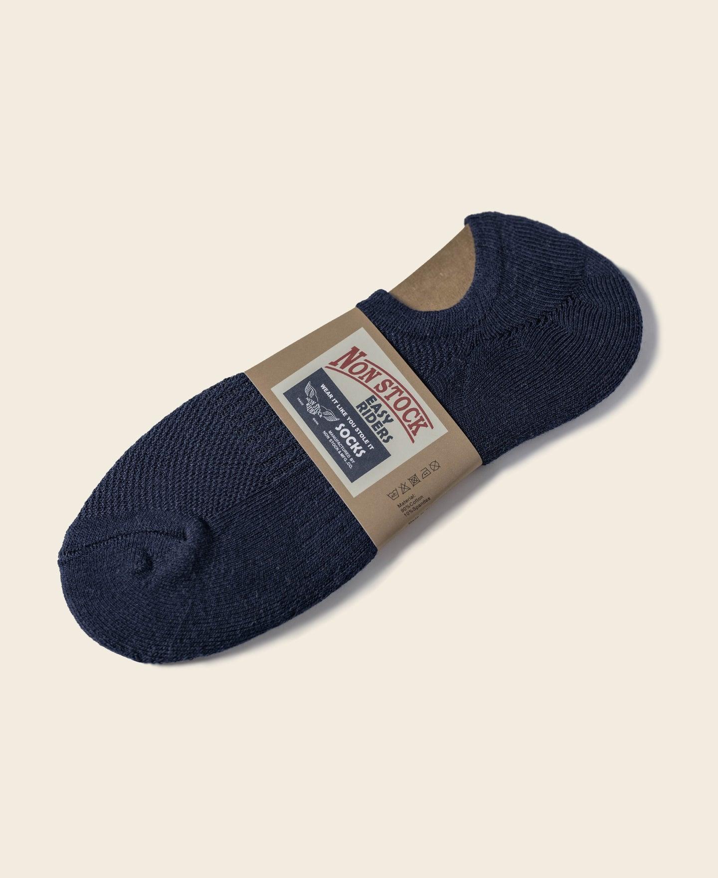 Colored Cotton No Show Socks - Sage Green Product Image