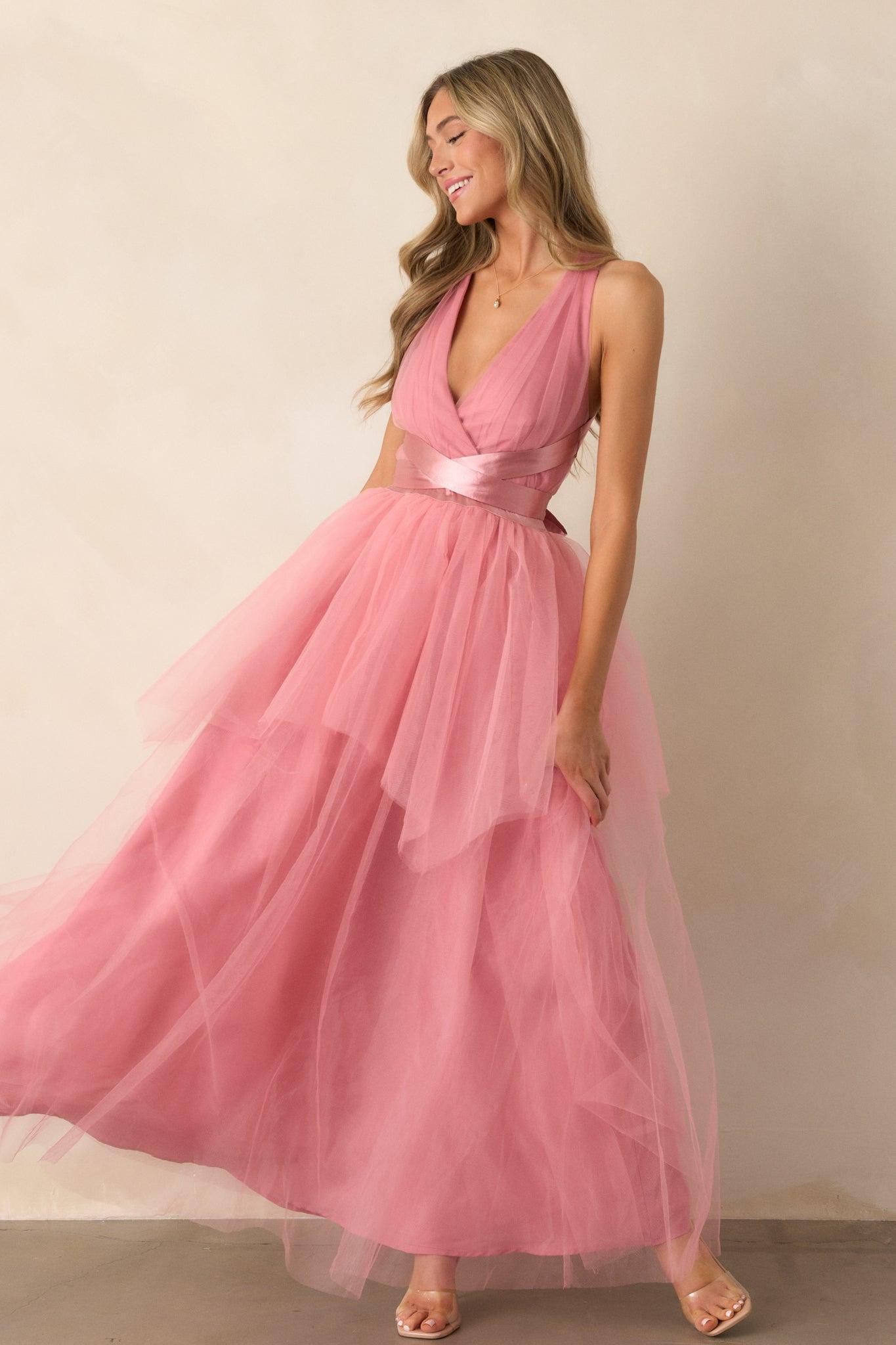 Graceful Movements Rose Maxi Dress Product Image