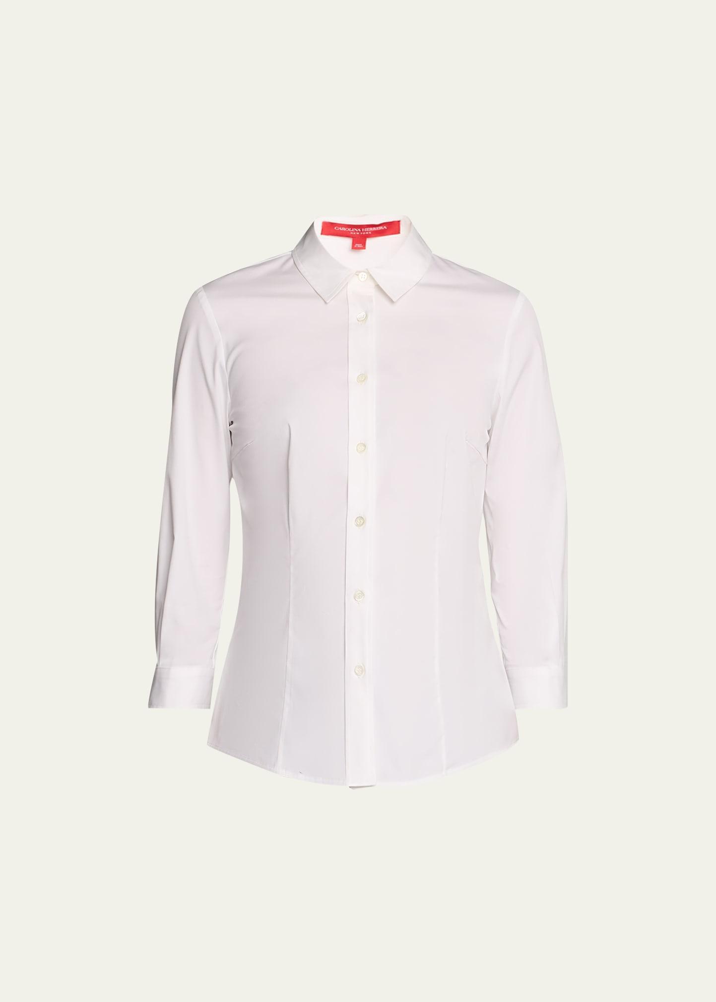 Womens Classic Cotton Blouse Product Image