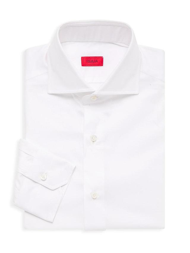 Mens Textured Cotton Dress Shirt Product Image