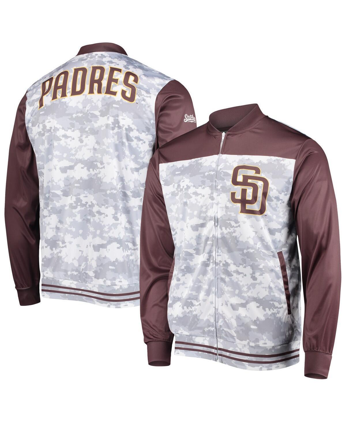 Mens Stitches Brown San Diego Padres Camo Full-Zip Jacket Product Image