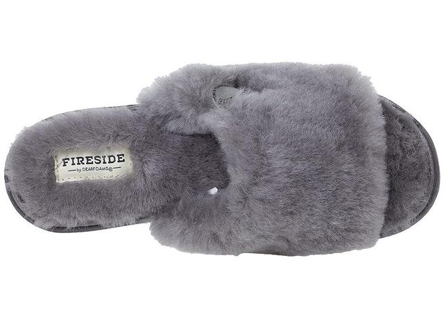 FIRESIDE by Dearfoams Cairns Genuine Shearling Slide (Grey) Women's Slippers Product Image