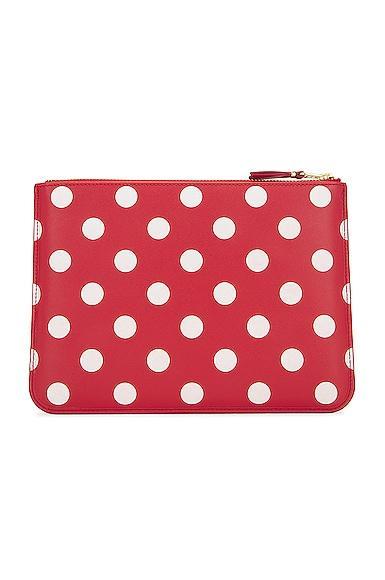 COMME des GARCONS Dots Printed Leather Pouch Product Image