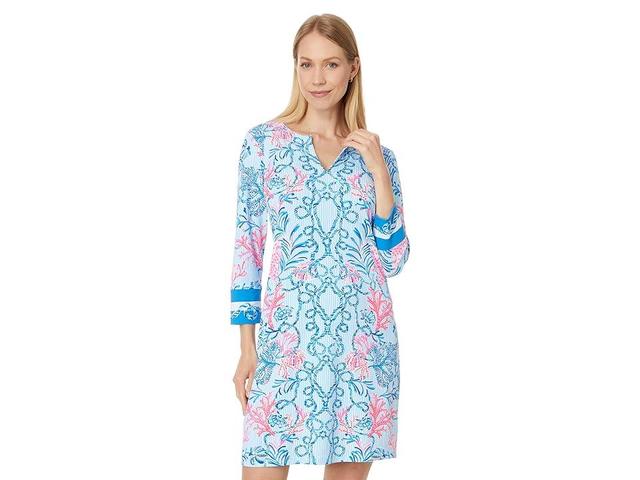 Lilly Pulitzer Upf 50+ Nadine Dress (Multi Naut Today Engineered Chillylilly) Women's Clothing Product Image