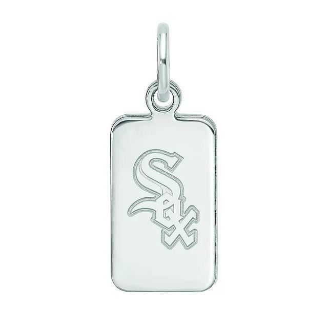 LogoArt Sterling Silver Chicago White Sox Tag Pendant, Womens Product Image