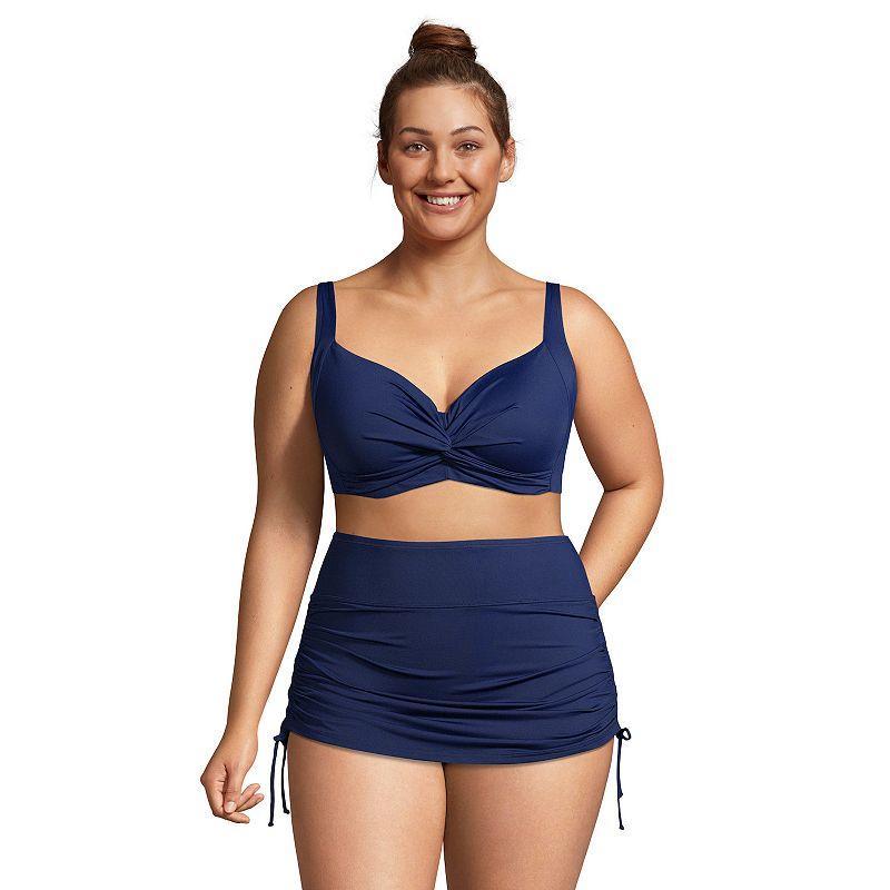 Womens Lands End Twist-Front Underwire Bikini Top Product Image