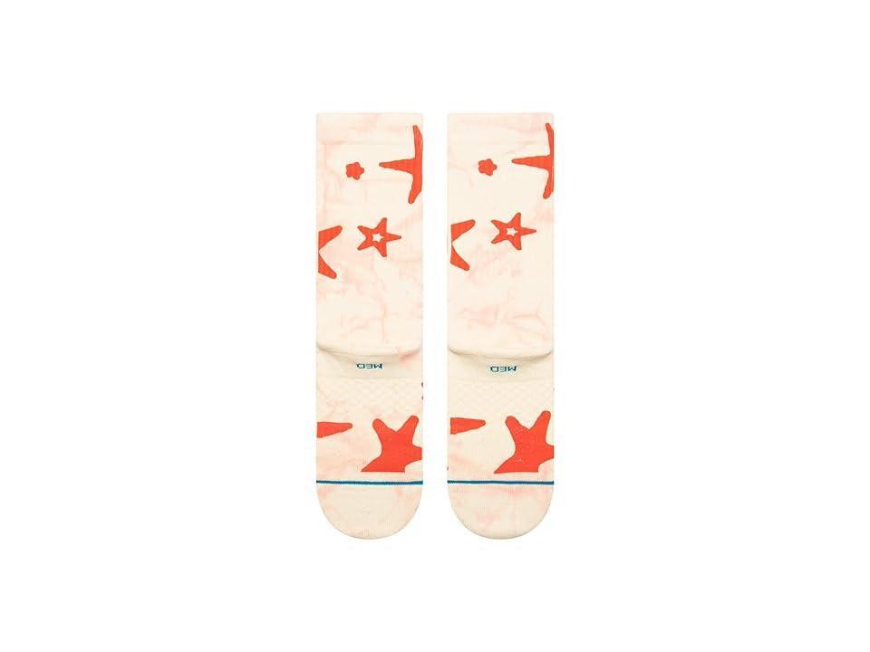 Stance Starry Eyed Crew (Cream) Women's Crew Cut Socks Shoes Product Image