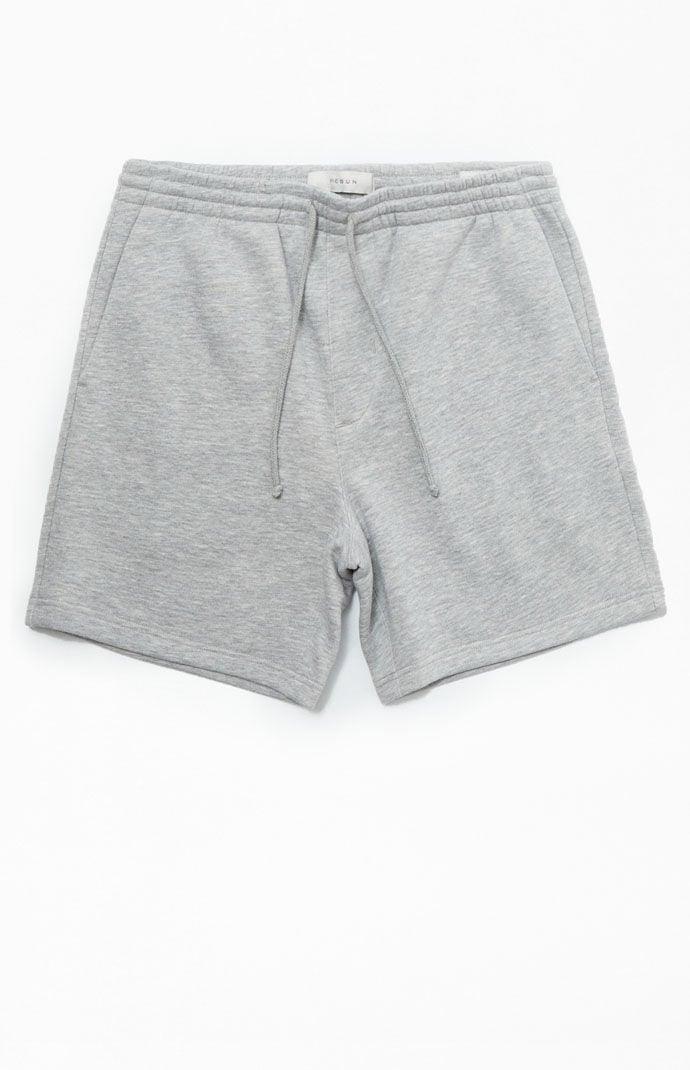 Mens Fleece Grey Sweat Shorts Product Image