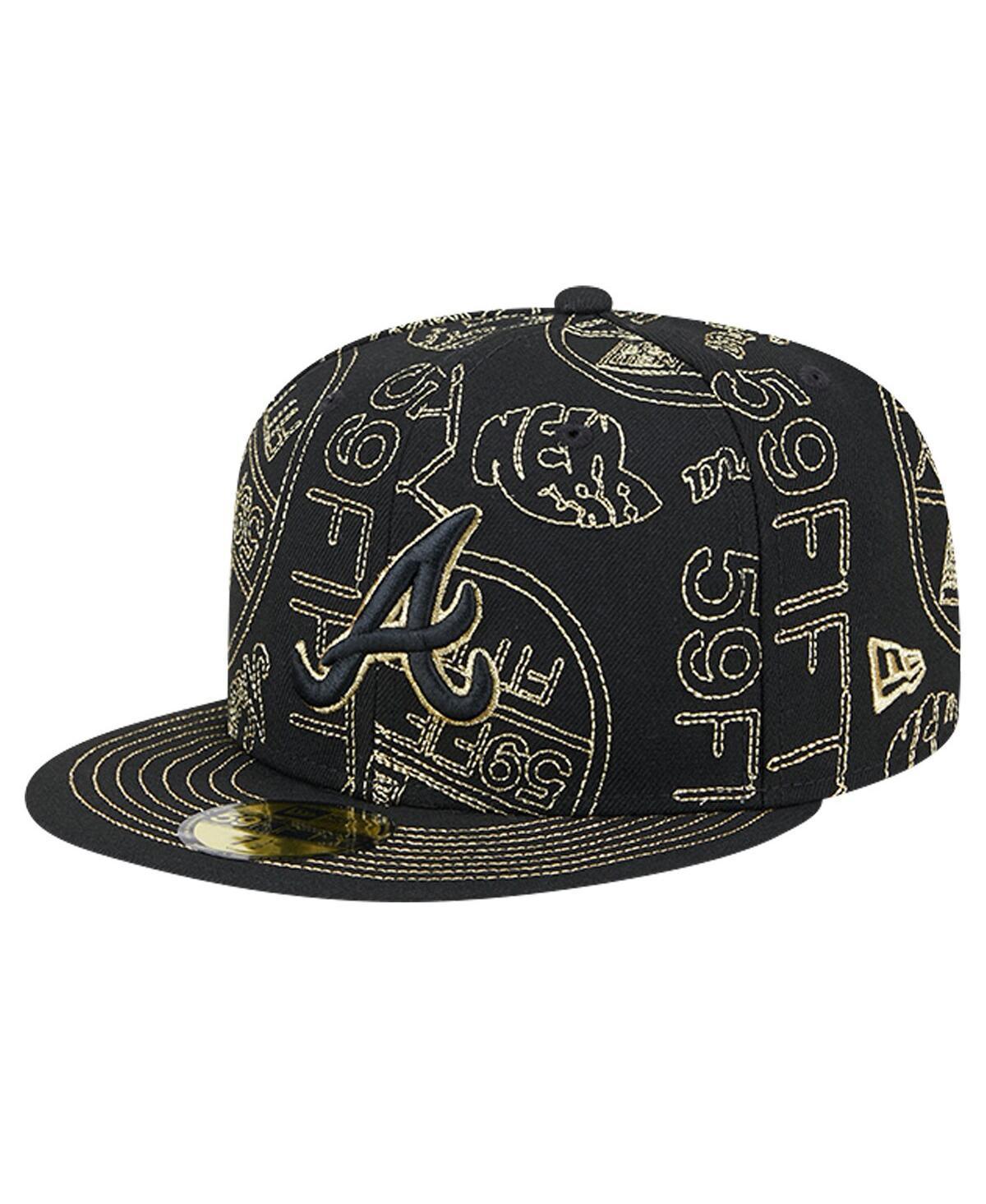 Mens New Era Atlanta Braves 59FIFTY Day Allover Fitted Hat Product Image