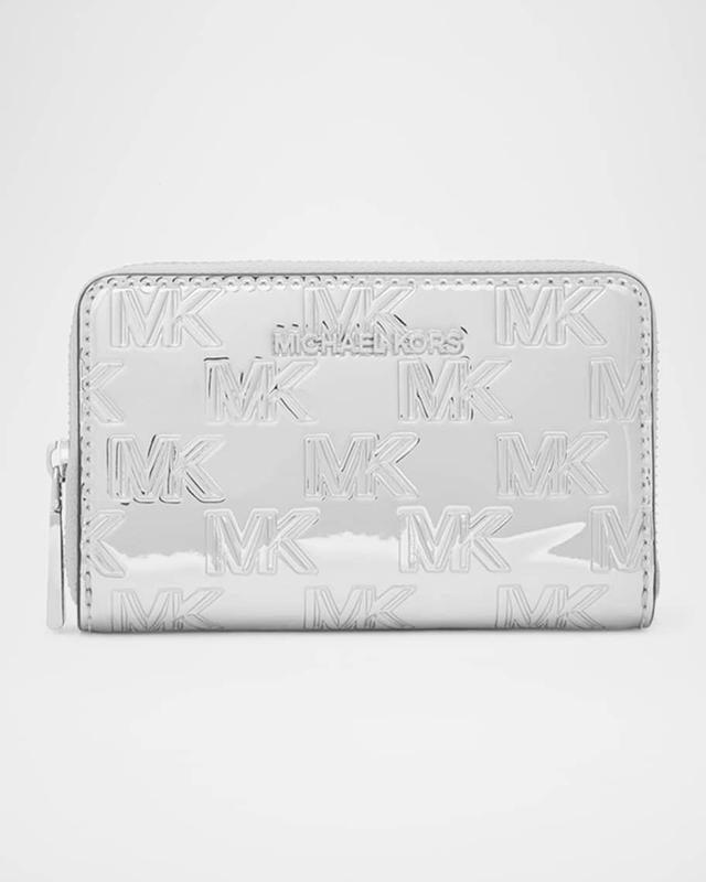 Jet Set Monogram Metallic Card Holder  Product Image